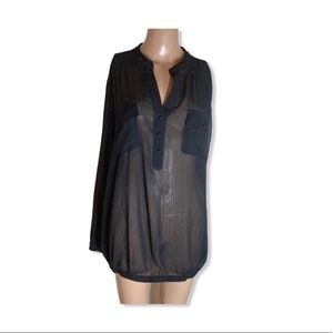 Torrid studded black blouse